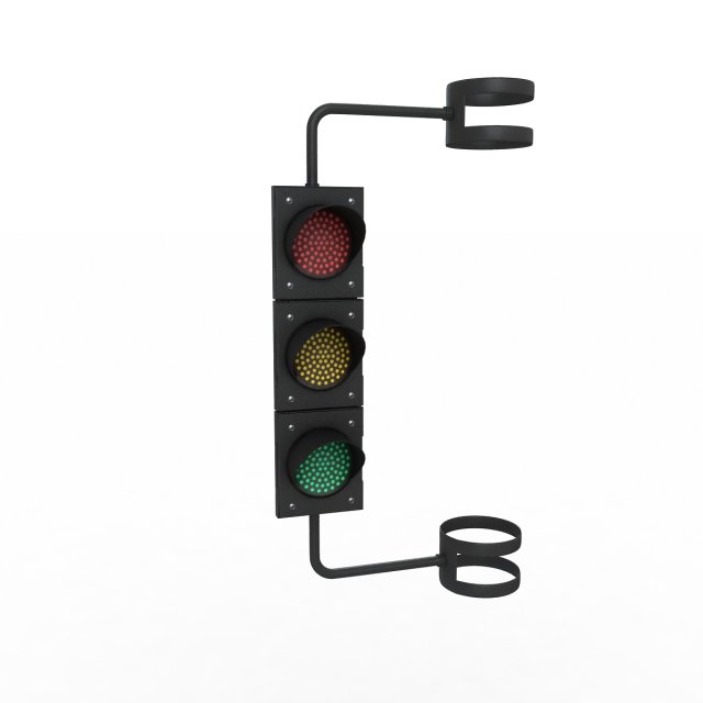 Traffic Light Black 3D-Modell .c4d .max .obj .3ds .fbx .stl .blend 