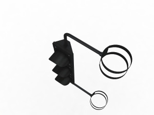 Traffic Light Black 3D-Modell