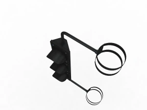 Traffic Light Black 3D Model