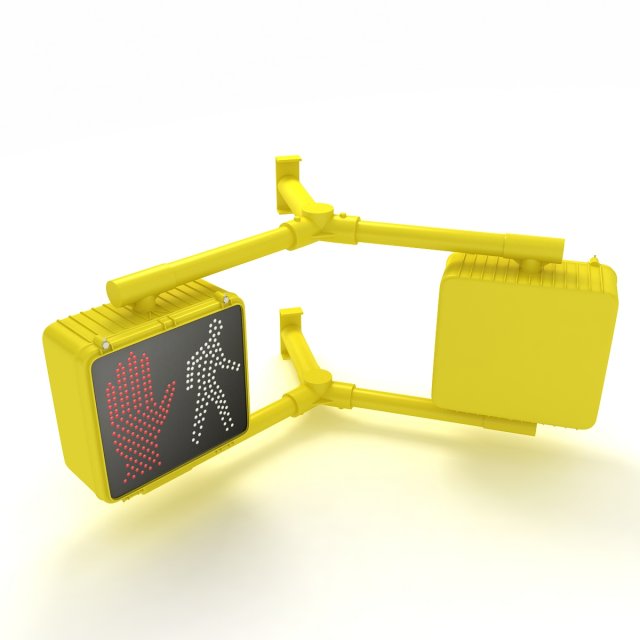 Walk Signal Double Model 3D .c4d .max .obj .3ds .fbx .stl .blend 