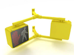 Sinal de caminhada duplo Modelo 3D