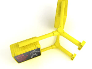 Walk Signal Double 3D Model