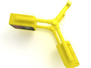 Walk Signal Double 3D Model