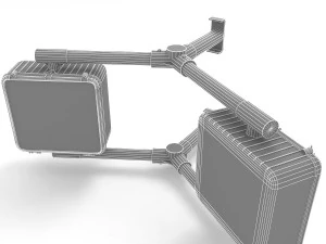 Walk Signal Double 3D Model