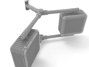 Walk Signal Double 3D Model