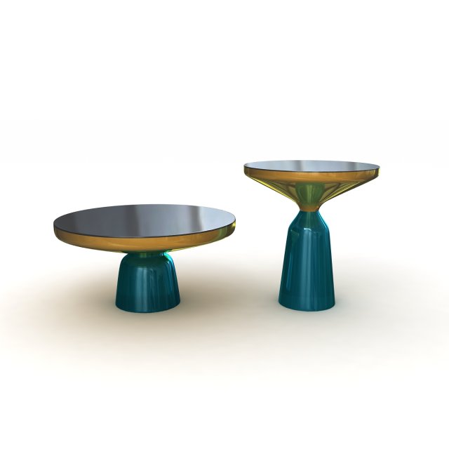 ClassiCon Bell Table 3D Model .c4d .max .obj .3ds .fbx .stl .blend 