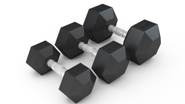 Dumbel Set 3D मॉडल .c4d .max .obj .3ds .fbx .stl .blend 