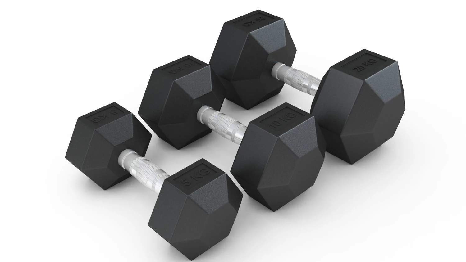 Dumbel Set 3D Model .c4d .max .obj .3ds .fbx .stl .blend