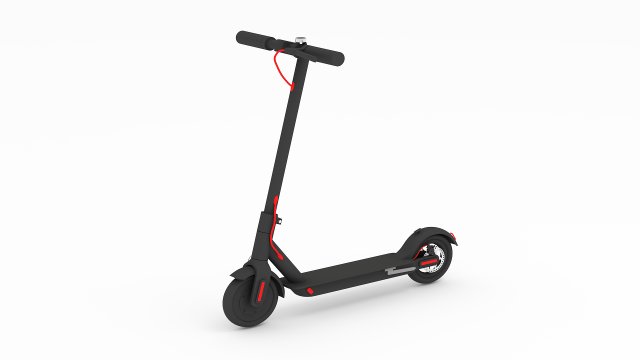 Electric Scooter 2 Model 3D .c4d .max .obj .3ds .fbx .stl .blend 