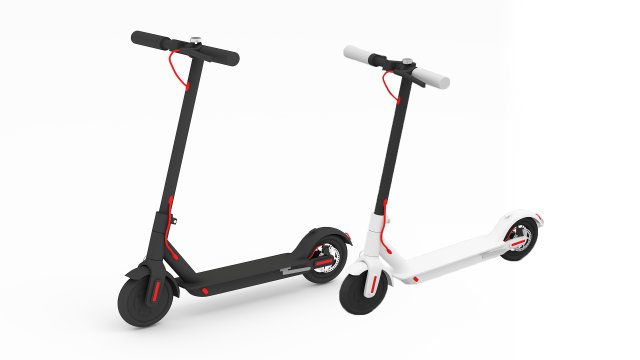 Electric Scooter Collection 3D Model .c4d .max .obj .3ds .fbx .stl .blend 
