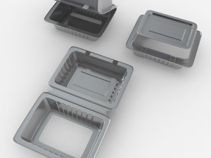 Food Containers 3Dモデル