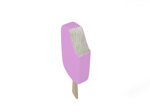 Ice Cream on a Stick Bitten 3D 모델