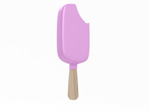 Ice Cream on a Stick Bitten 3D 모델