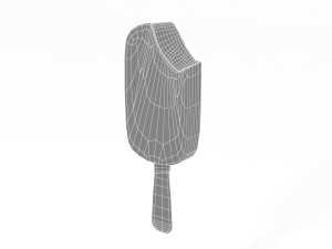Ice Cream on a Stick Bitten 3D 모델
