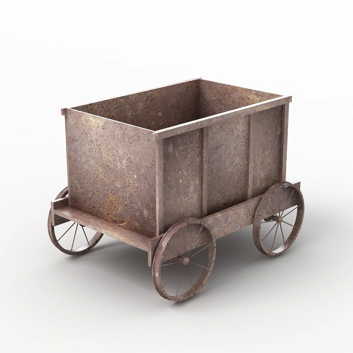 Carrinho para banheira de mina Modelo 3D .c4d .max .obj .3ds .fbx .stl .blend 