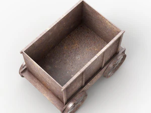 Carrinho para banheira de mina Modelo 3D
