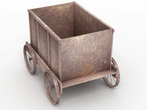 Carrinho para banheira de mina Modelo 3D