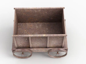 Carrinho para banheira de mina Modelo 3D