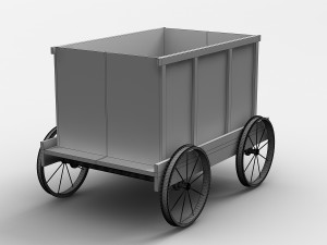 Mine Tub Trolley 3D Модель