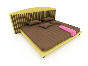 Cama Moderna Modelo 3D