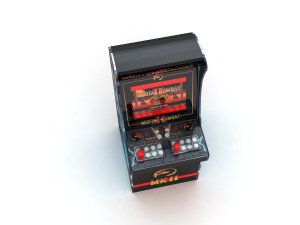 Mortal Kombat 2 Arcade Machine 3D Модель