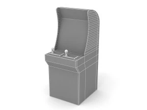 Mortal Kombat 2 Arcade Machine 3D Model