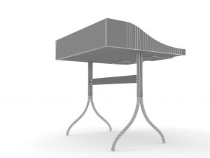Nelson Swag Leg Desk 3D Model