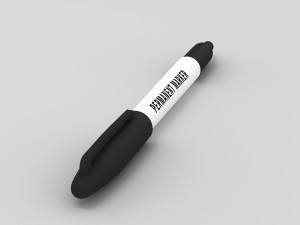 Permanent Marker 3D Model