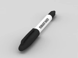 Permanent Marker 3D Model