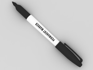 Permanent Marker 3D Model