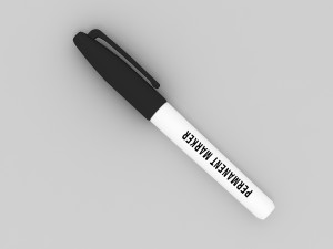 Permanent Marker 3D Model
