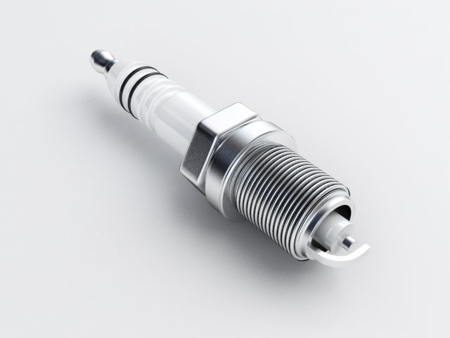Spark Plug 3D Модель .c4d .max .obj .3ds .fbx .stl .blend 