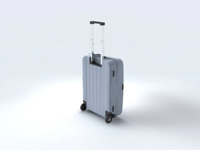 Suitcase Samsonite Velocita Upright 55-20 3D Model .c4d .max .obj .3ds .fbx .stl .blend