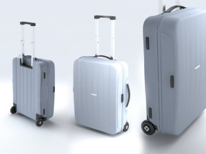 Suitcase Samsonite Velocita Upright 55-20 Modèle 3D
