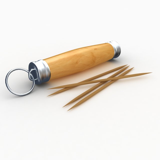 Toothpick Holder 3D 模型 .c4d .max .obj .3ds .fbx .stl .blend 