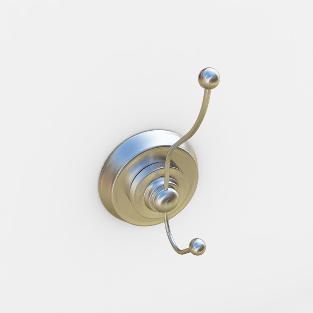 Towel Hook 3D Модель .c4d .max .obj .3ds .fbx .stl .blend 