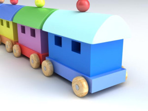 Toy Train Model 3D