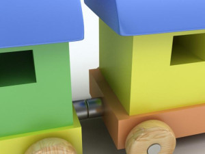 Toy Train Model 3D