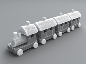 Toy Train Model 3D