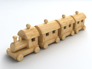 Toy Train 3D Model