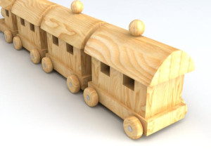 Toy Train 3D 모델