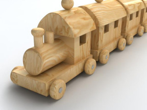 Toy Train 3D 모델