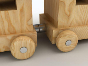 Toy Train 3D 모델
