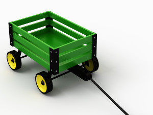 Toy Wagon Model 3D