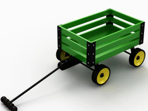Toy Wagon 3D Model