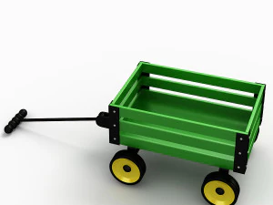 Toy Wagon 3D Model