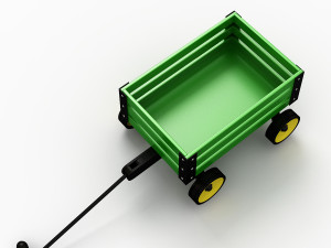 Toy Wagon 3D Model