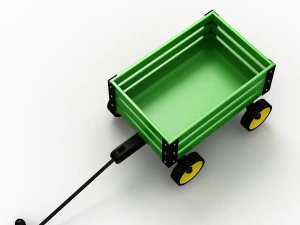 Toy Wagon 3D Model