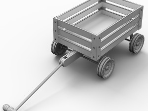 Toy Wagon 3D Model