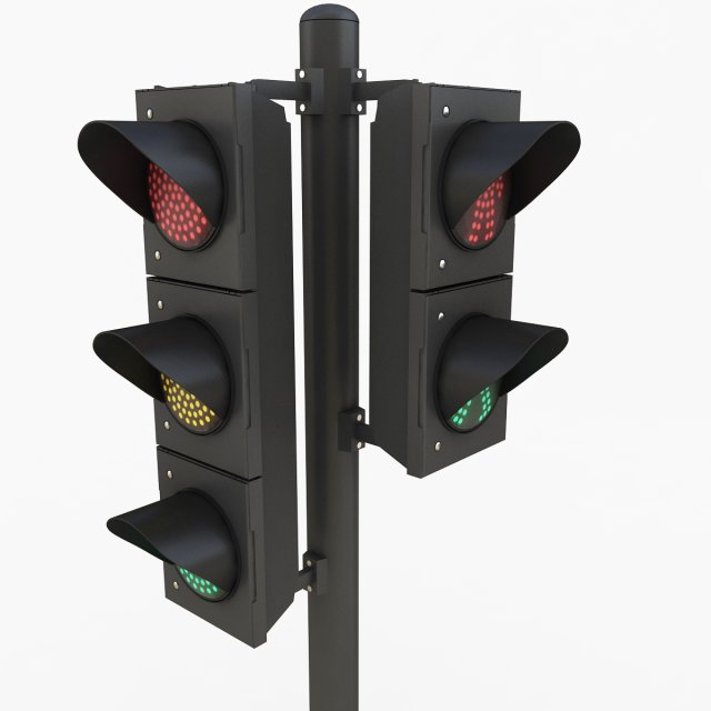 Traffic Lights Modèle 3D .c4d .max .obj .3ds .fbx .stl .blend 